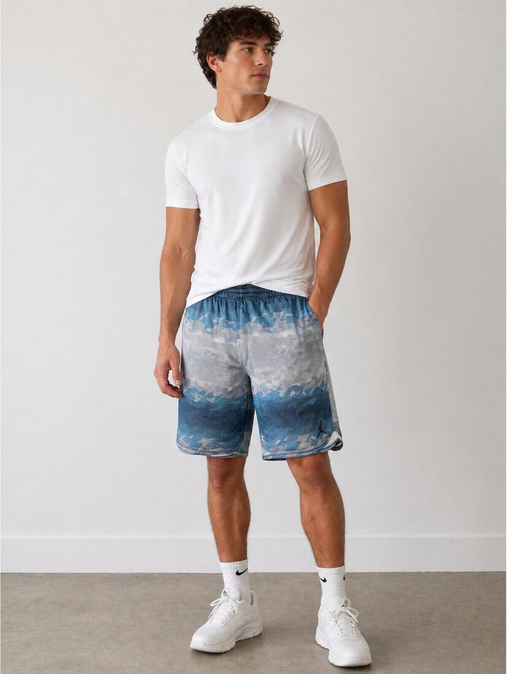 Jordan Boys' Blue and Gray Athletic Shorts Size 12-13 YRS